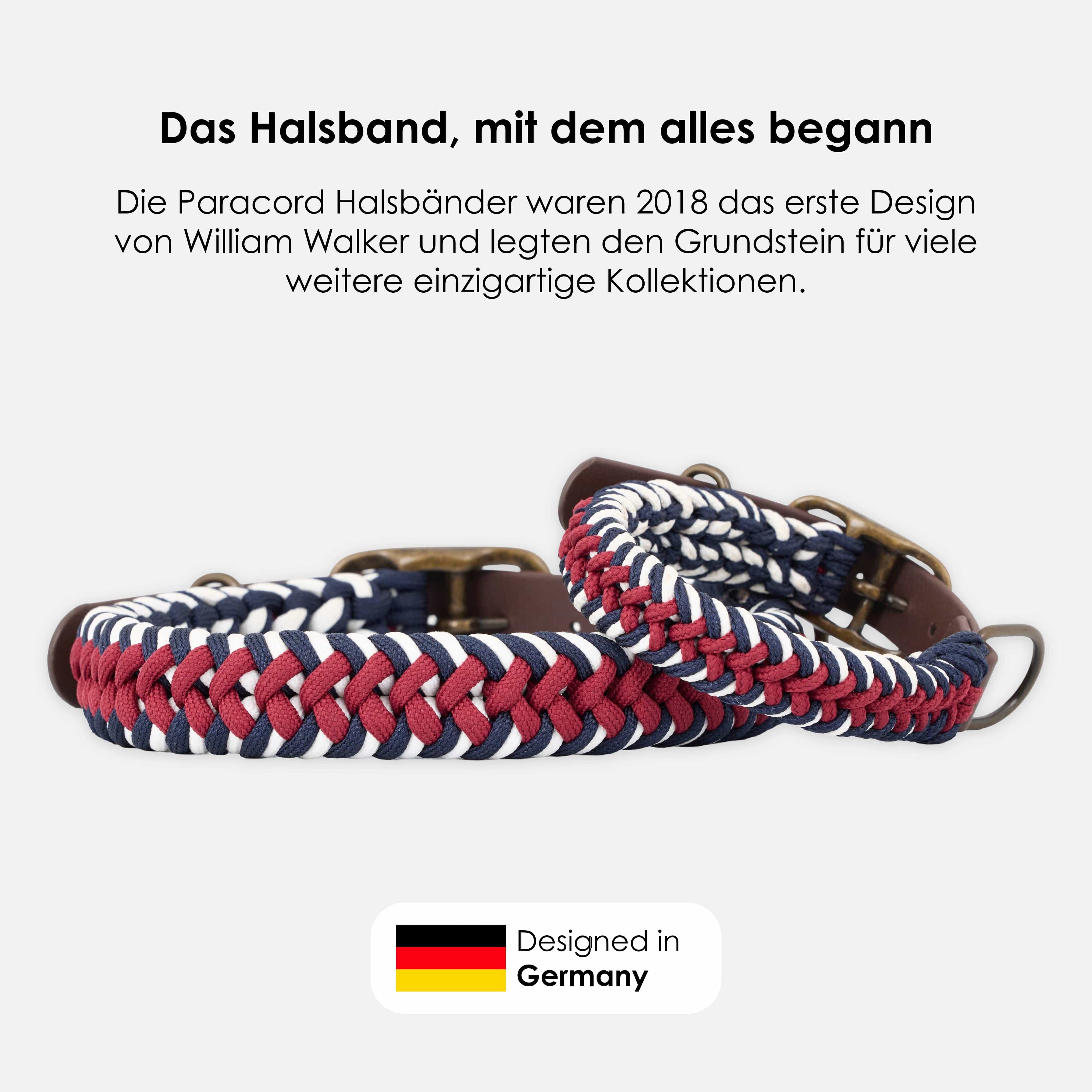 William Walker Paracord BioThane® Hundehalsband Royal // Limited