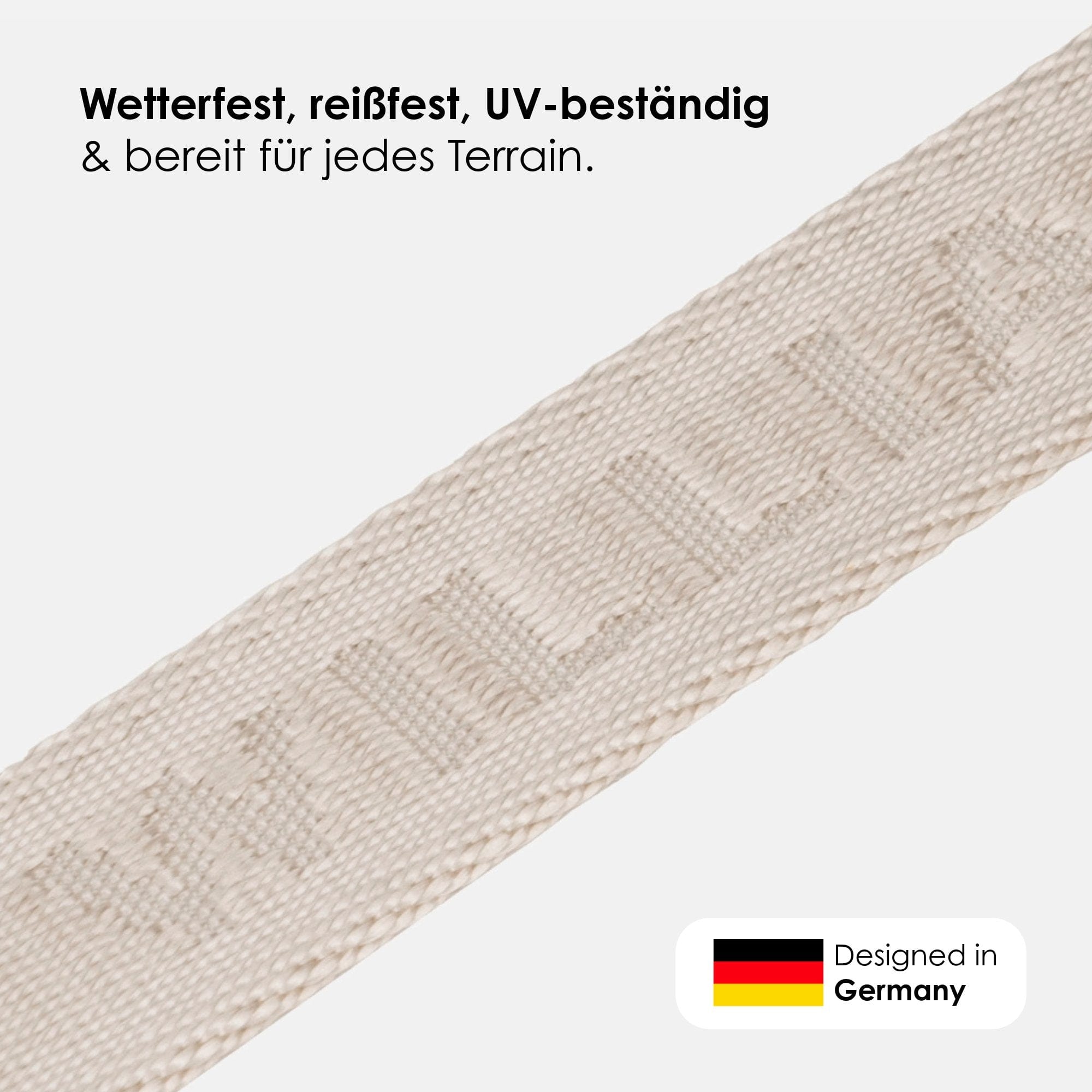 William Walker Jacquard Nylon Hundehalsband Sand (beige)