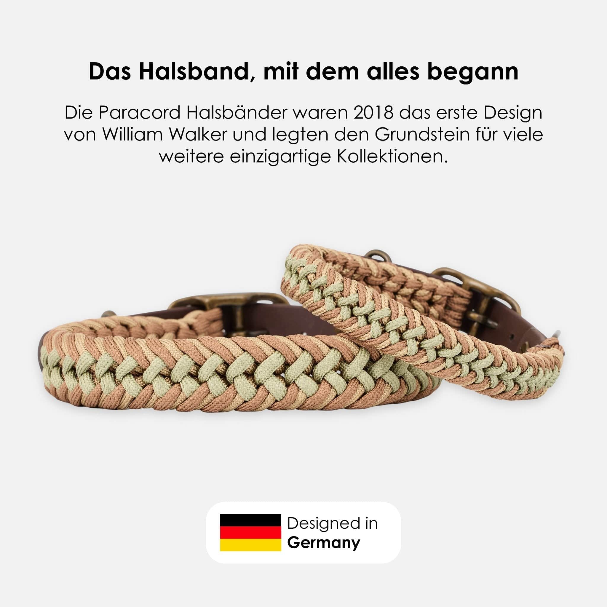 William Walker Paracord BioThane® Hundehalsband Shire // Limited