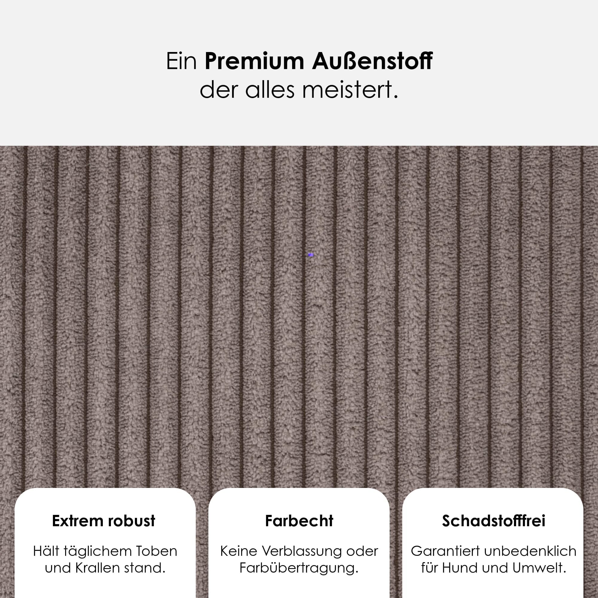 William Walker Orthopädisches Cord Hundebett Truffle (Braun)