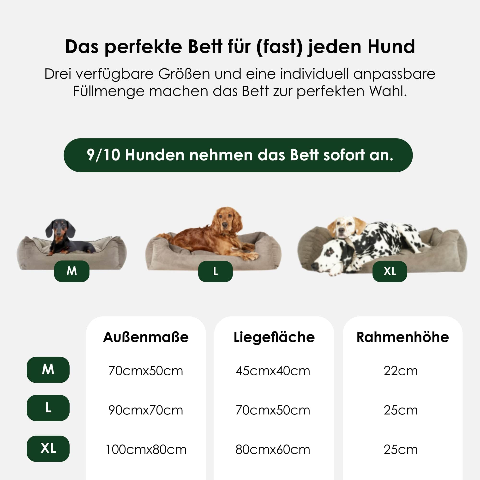 William Walker Orthopädisches Cord Hundebett Truffle (Braun)