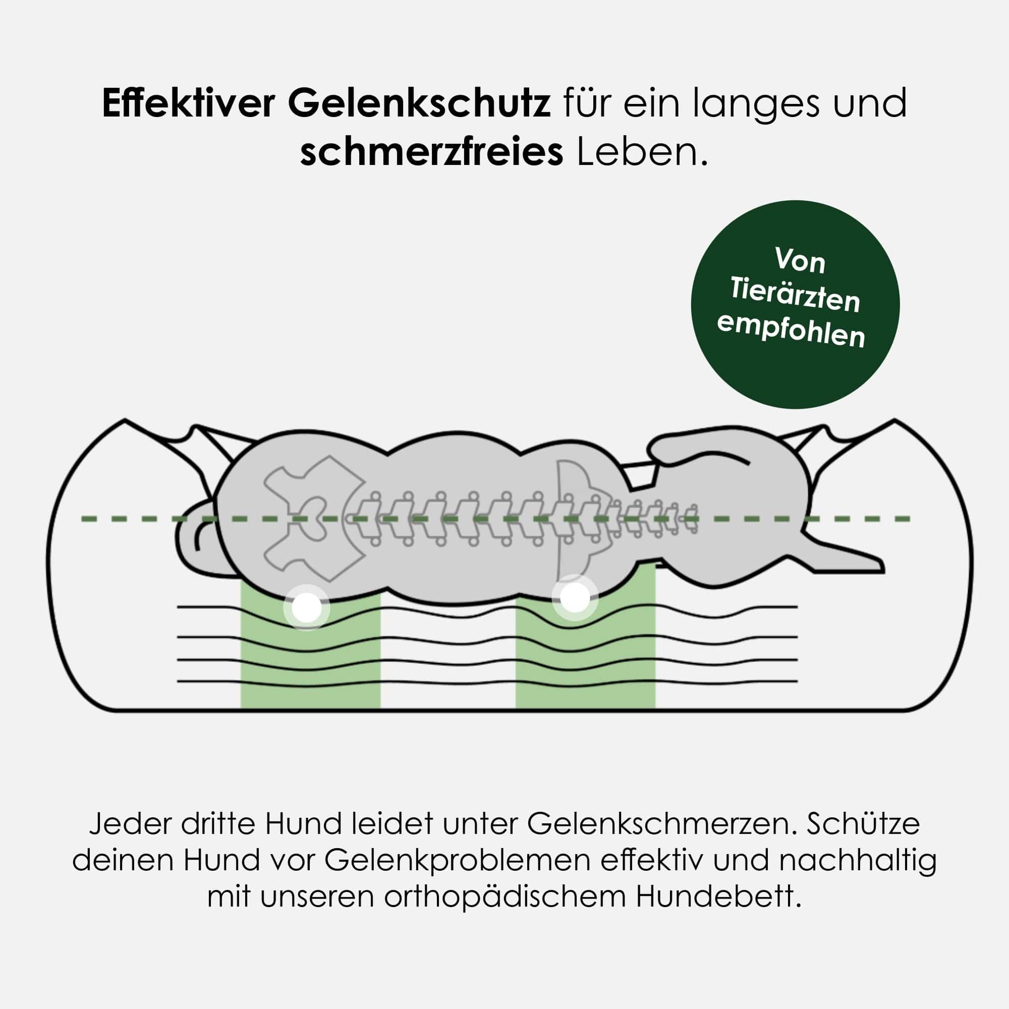 William Walker Orthopädisches Hundebett Sand (Beige)