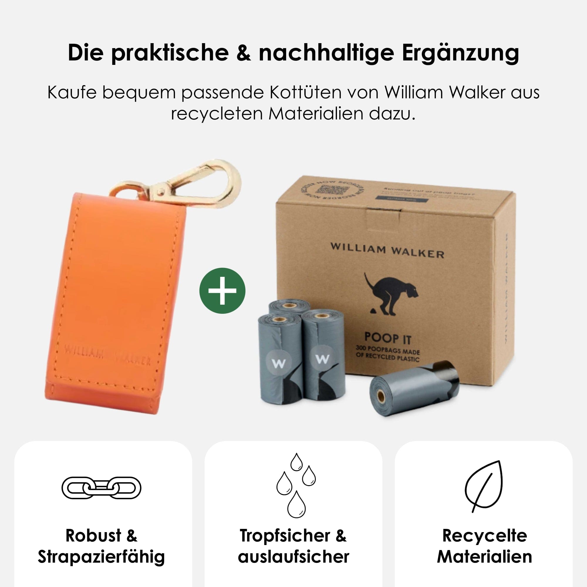 William Walker Kotbeutelspender Amber (Orange)