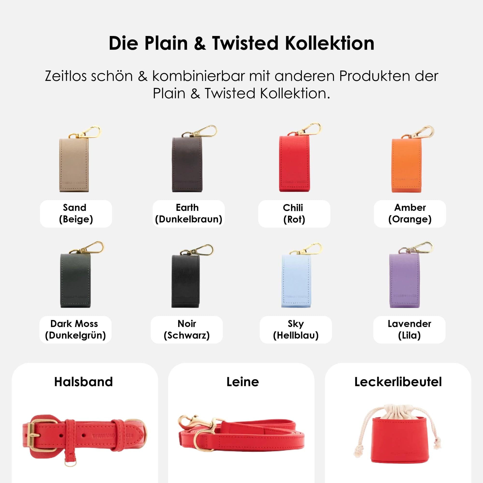 William Walker Kotbeutelspender Chili (Rot)