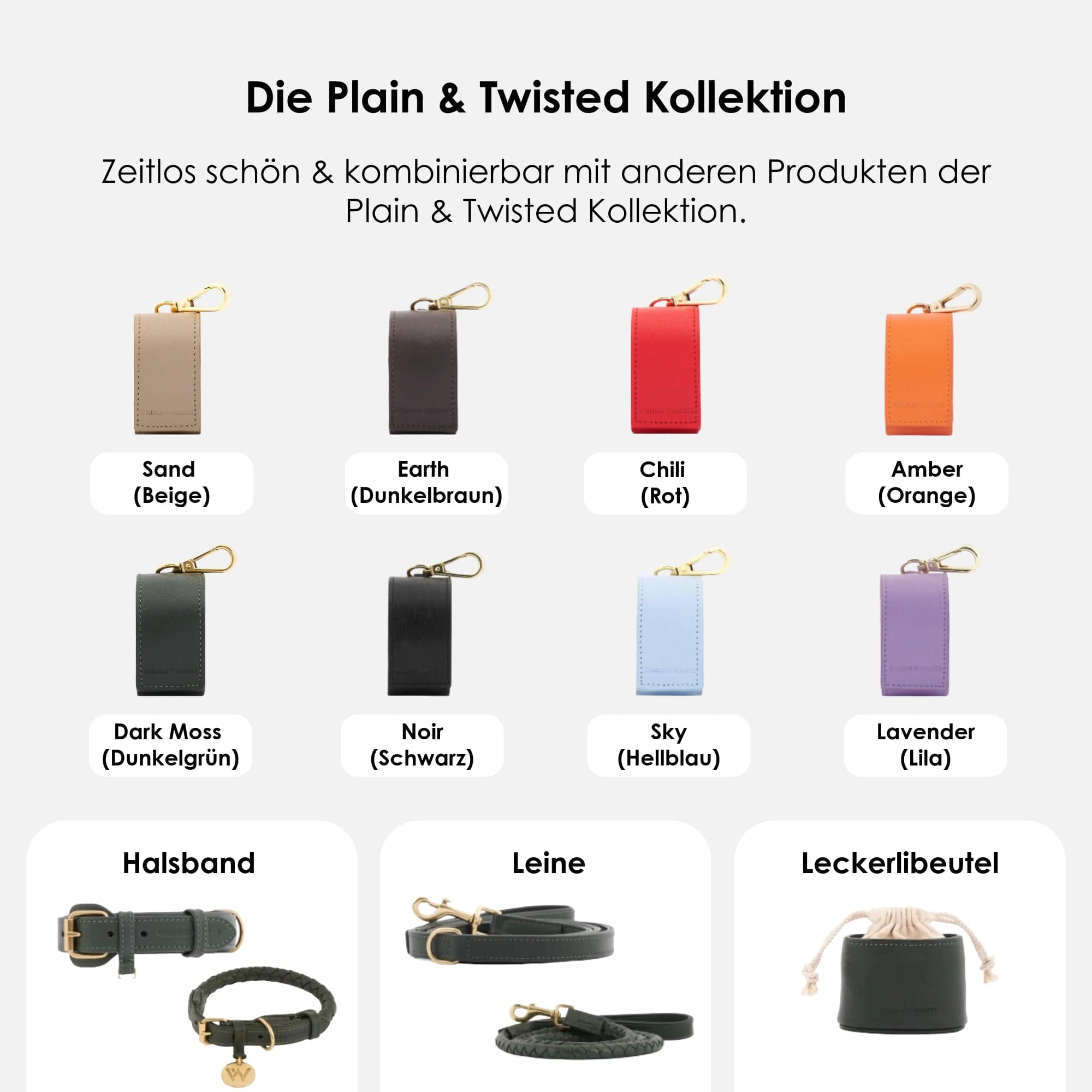 William Walker Kotbeutelspender Dark Moss (Waldgrün)