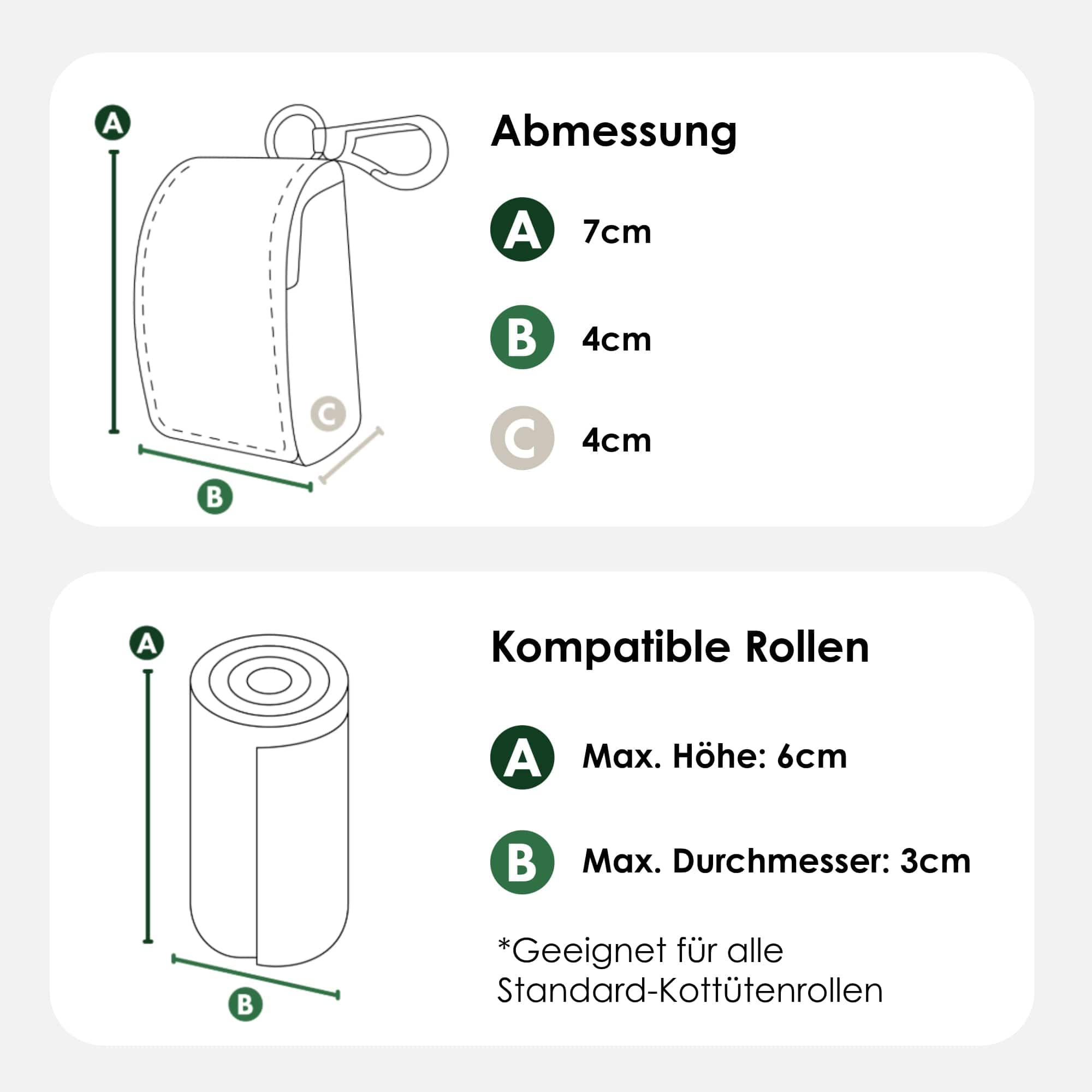William Walker Kotbeutelspender Earth (Braun)