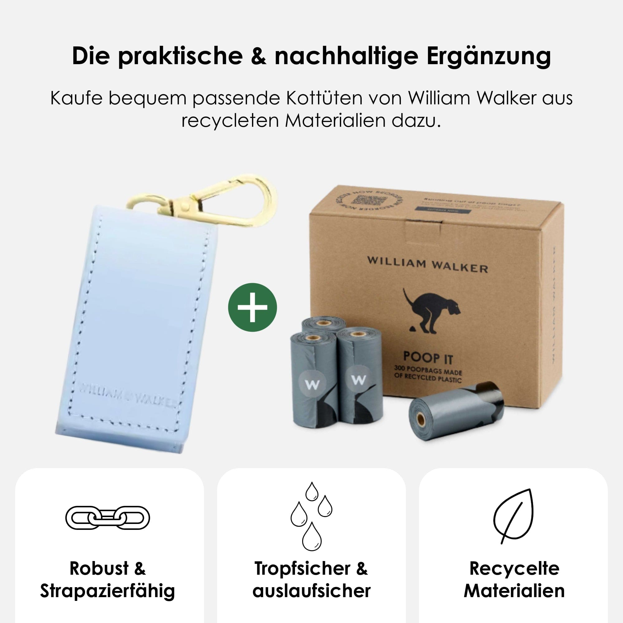 William Walker Kotbeutelspender Sky (Baby-Blau)