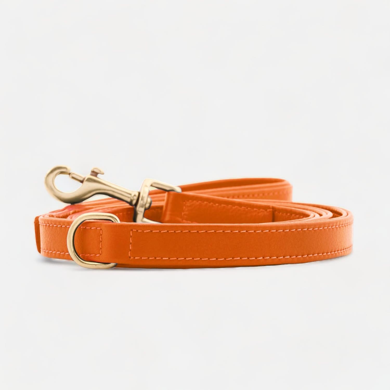 William Walker Hochwertige Leder Hundeleine Amber (Orange)