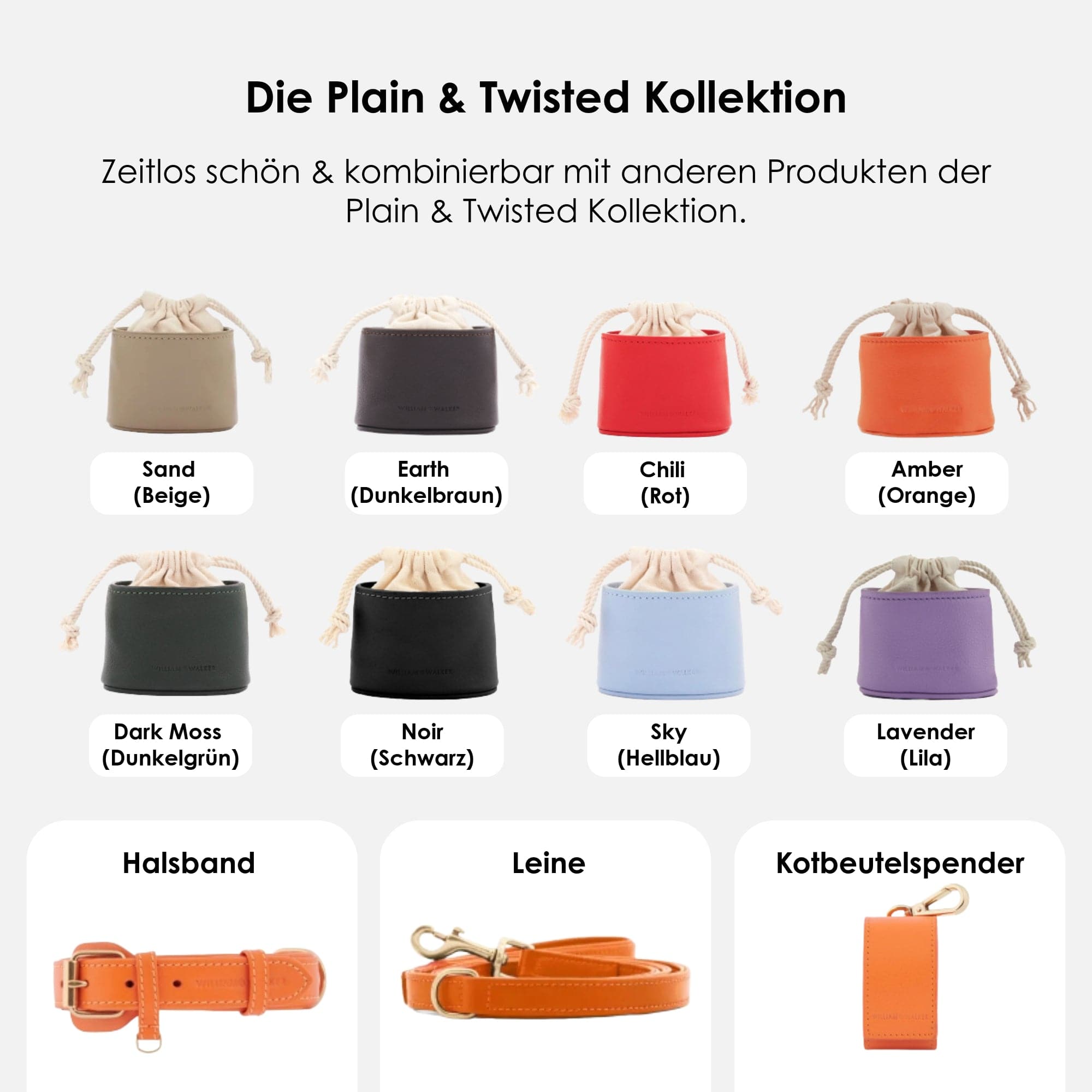 William Walker Leckerlibeutel Amber (Orange)