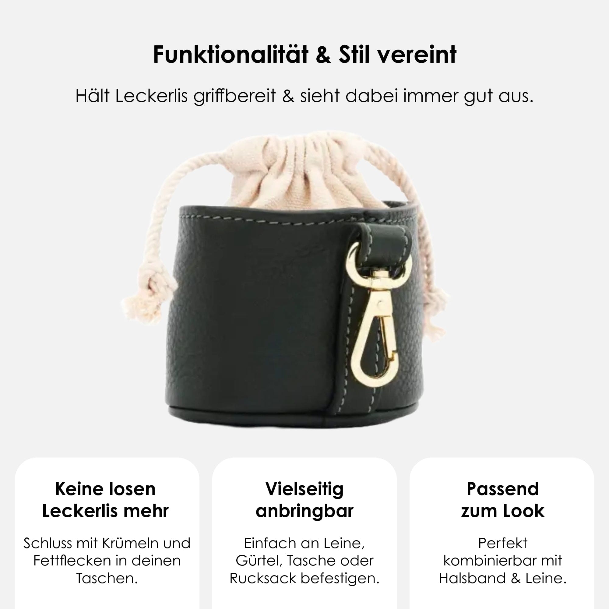 William Walker Leckerlibeutel Dark Moss (Waldgrün)