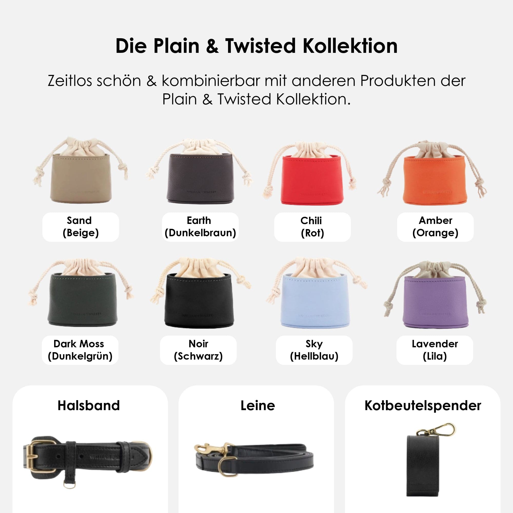 William Walker Leckerlibeutel Noir (Schwarz)