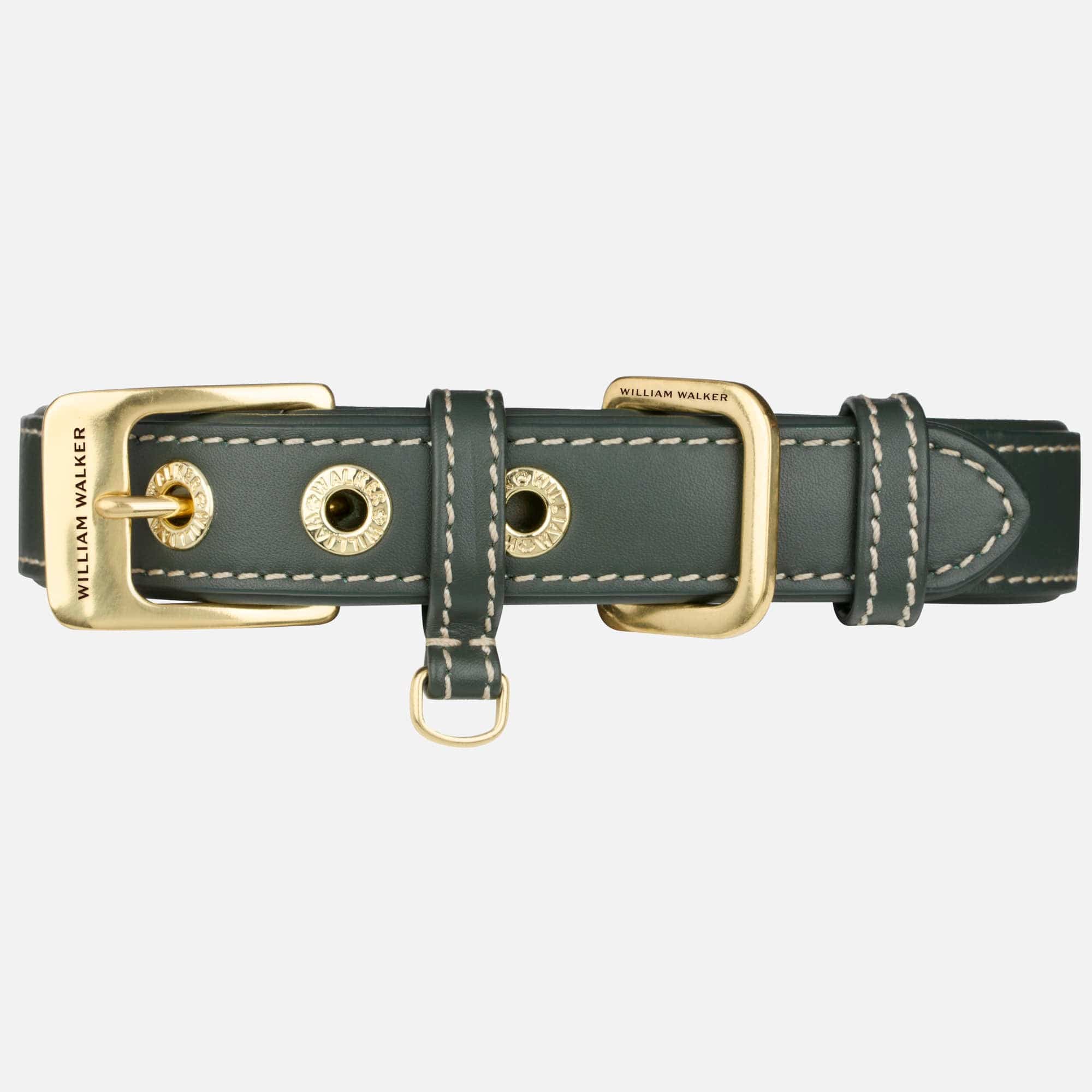 William Walker Glattleder Hundehalsband Forest