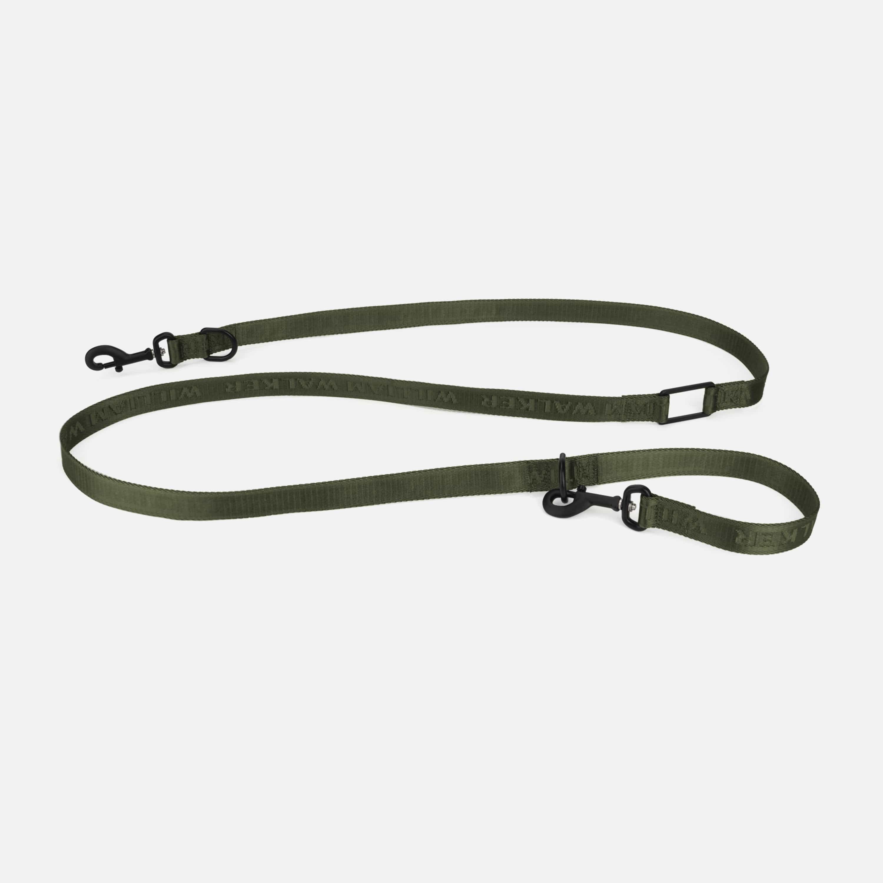 William Walker Jacquard Nylon Hundeleine Forest (grün)