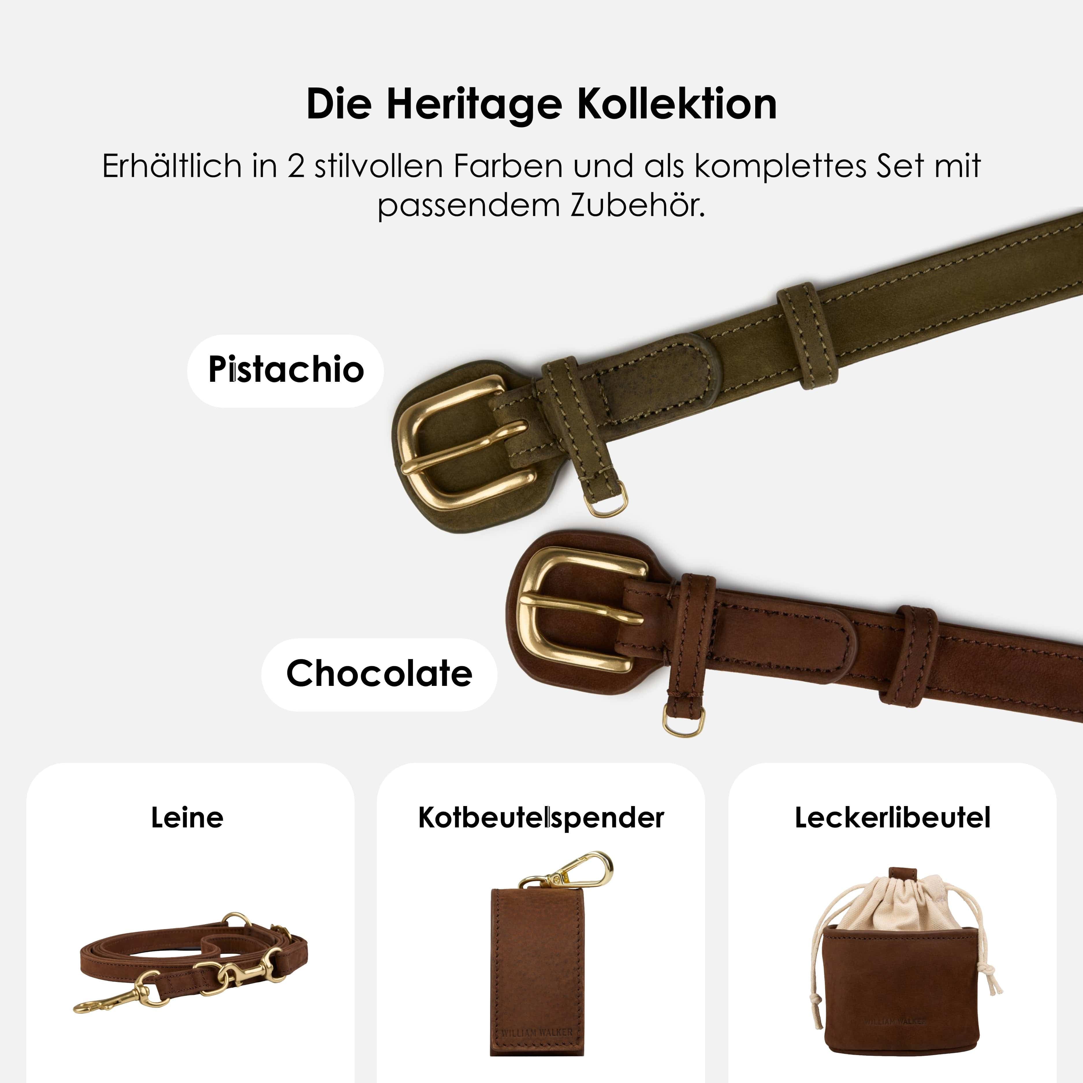 William Walker Hundehalsband aus wasserfestem Nubukleder